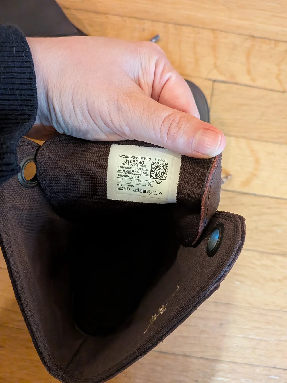 Chaco Dark Brown Women's Lace-Up Boot - Picture 6 of 7